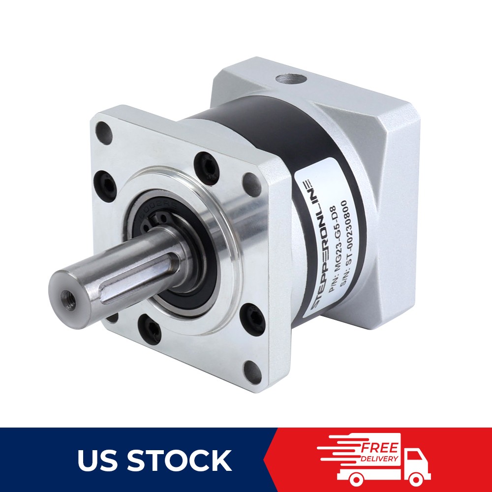 STEPPERONLINE 5:1 Backlash 30arc-min Planetary Gearbox for Nema 23 8mm Input