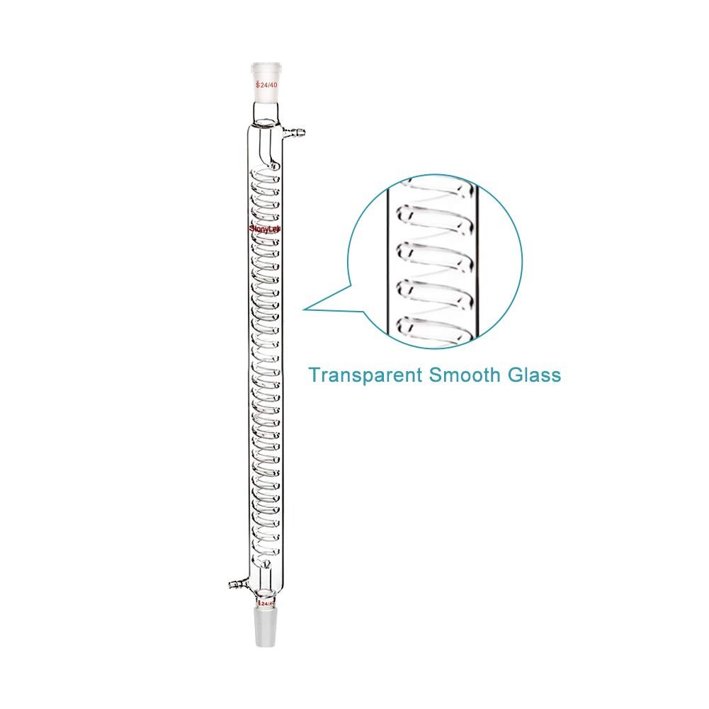 Graham Condenser with 24/40 Joint and 500mm Length for Chemistry Applications