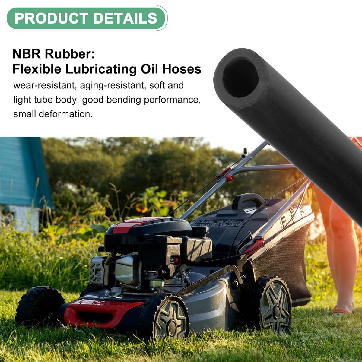Nitrile Rubber Black Fuel Tube Petrol Diesel Oil Line Hose Pipe Tubing ID 2-25mm