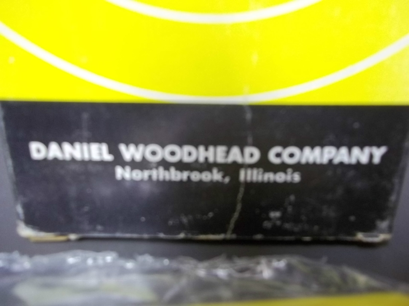 Daniel Woodhead Oil Proof Neotex Yellow Plug adapter Plate New Old Stock