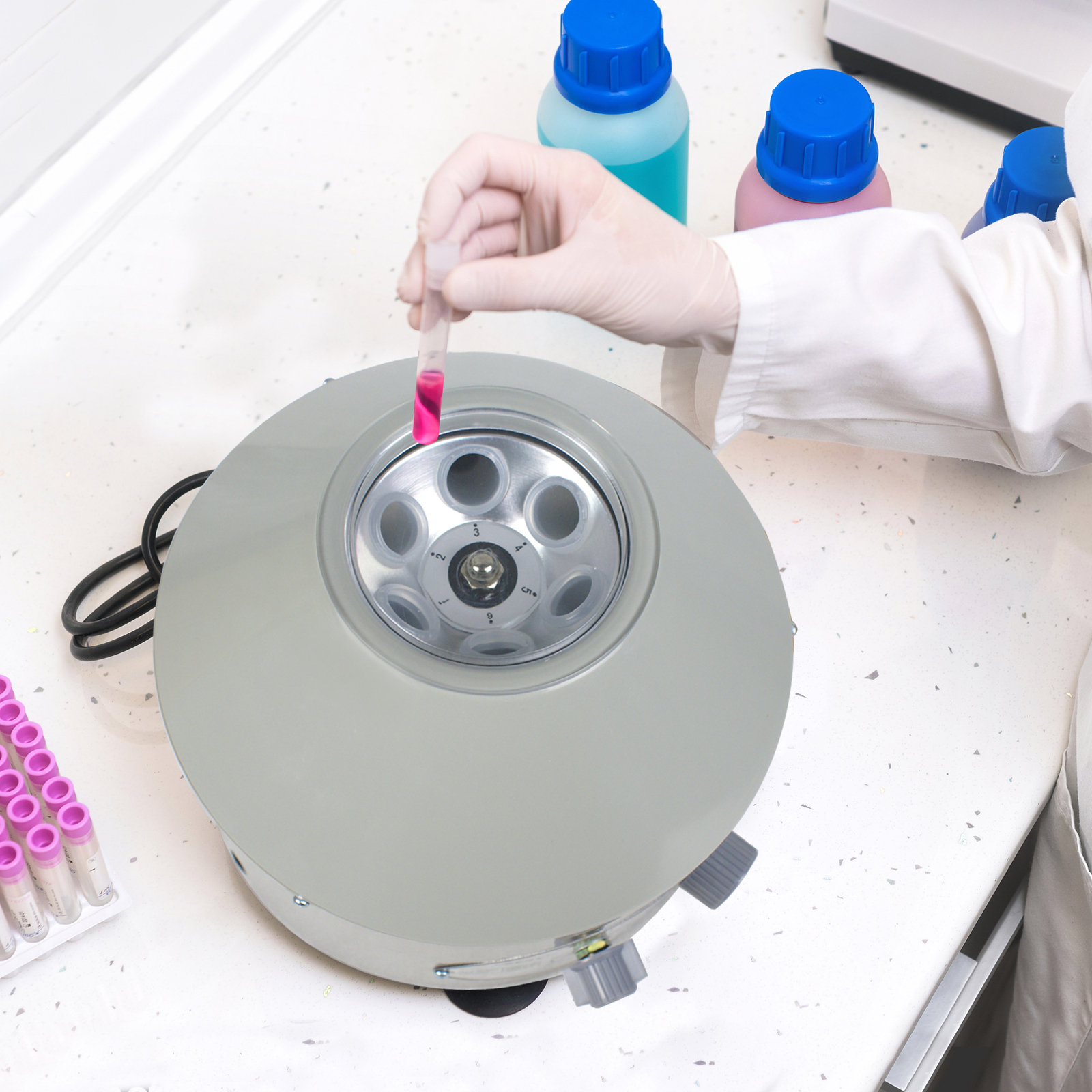 Desktop Electric Centrifuge 4000Rpm Laboratory Medical Practice w/ Timer 800-1