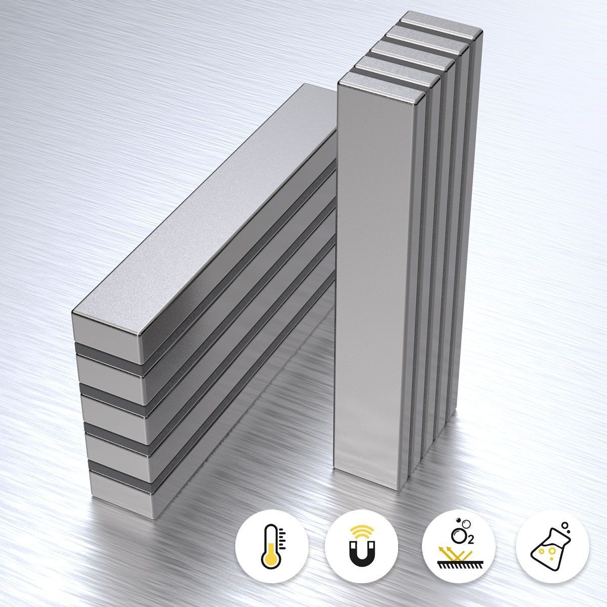 10/20/50pcs N52 Strong Neodymium Magnets Rare Earth Lifting Magnets 60x10x5mm3mm