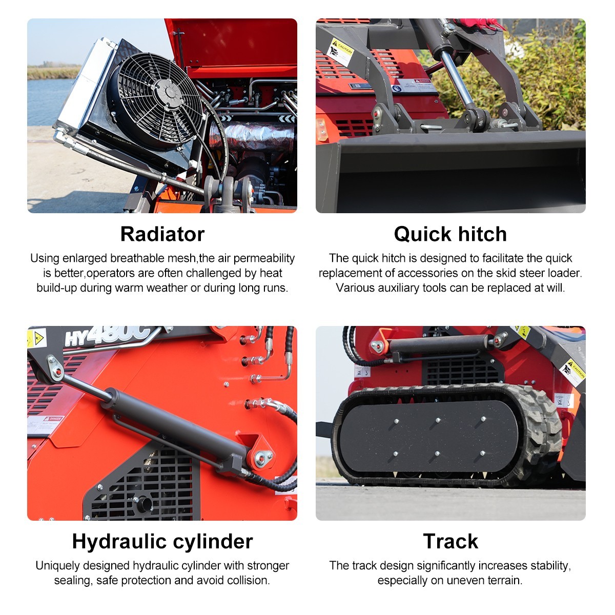 HY12C FREE SHIP/unloading Mini Excavator 1.2Ton 13.5hp Gas EPA Engine+Rake+Auger