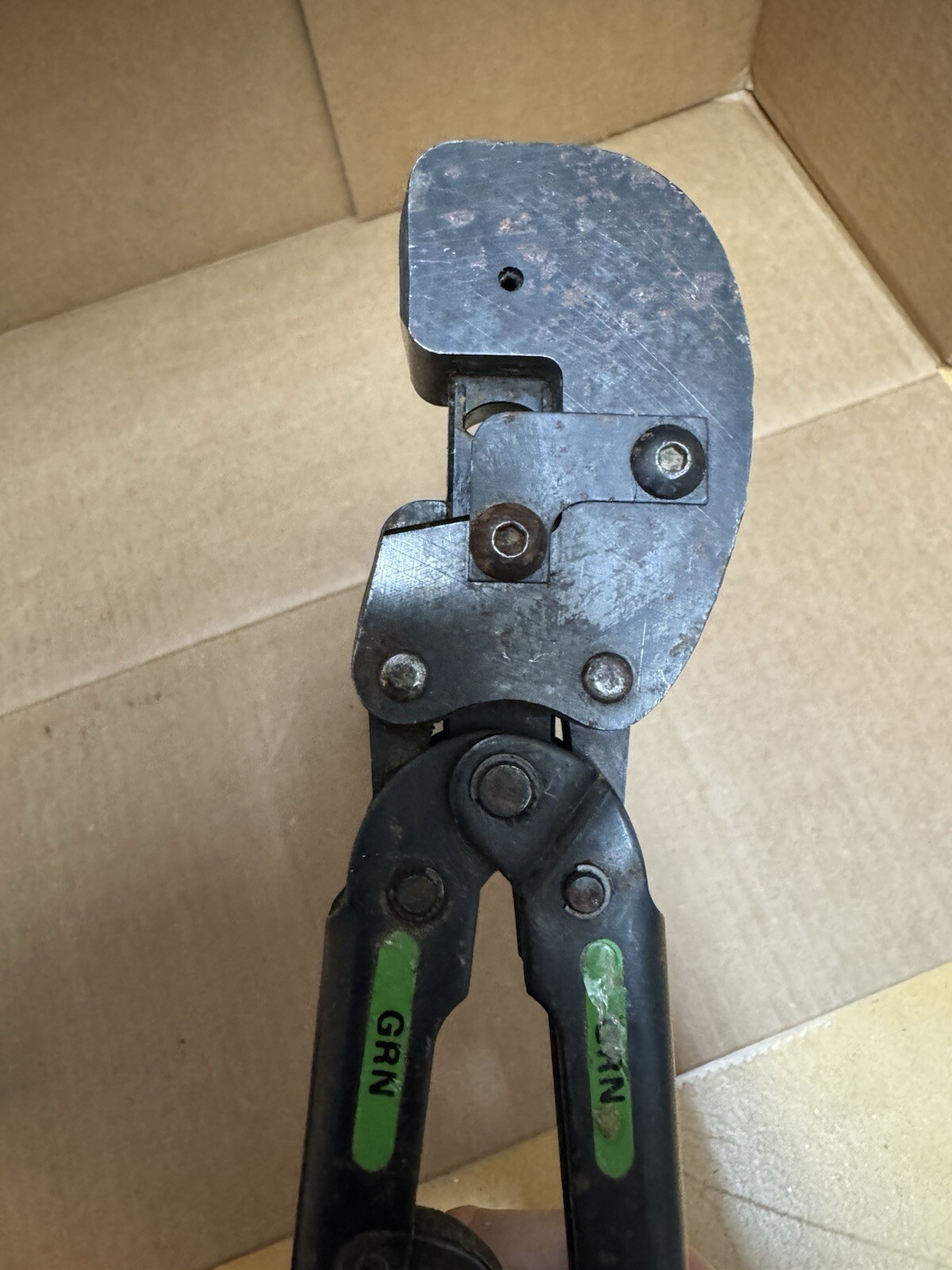 Unknown AMP Hand Crimping Tool MOD D Aircraft USA Green AS IS READ ? (69335) ?