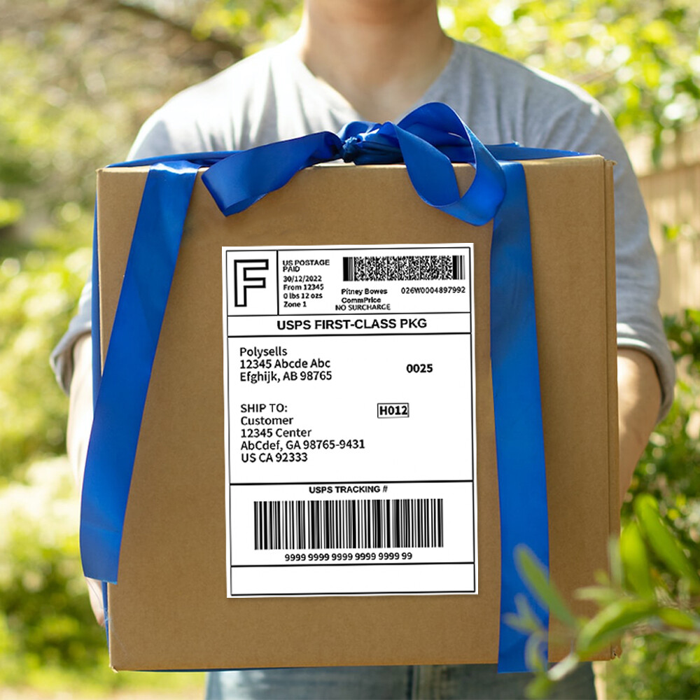 8.5×11 Shipping Label Sheets – Address Labels Stickers for Laser Inkjet Printer