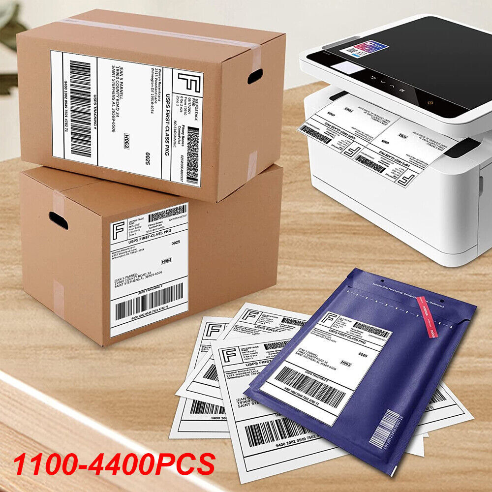 Shipping Labels 2 Per Sheet 8.5×5.5″ Half Sheets Blank Self Adhesive 220- 11000