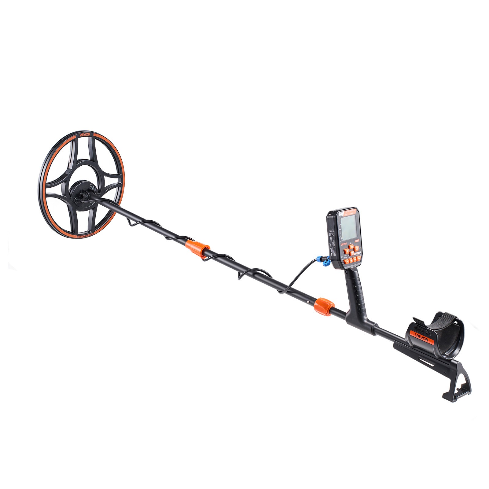 VEVOR Waterproof Metal Detector 12″ Professional Gold Detector for Adults IP68