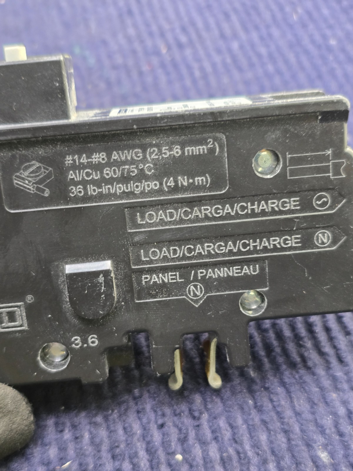 Square D HOM115PCAFI: Homeline 15A AFCI Breaker 1-Pole Plug-On Neutral 120V