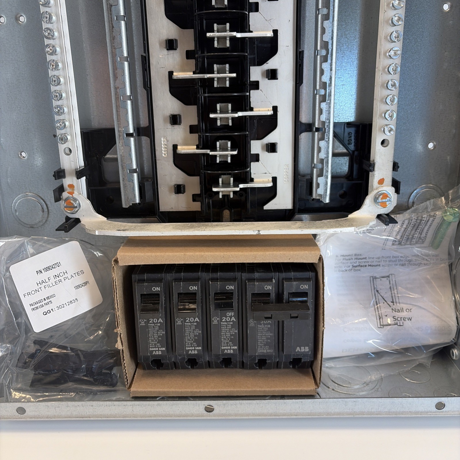 GE 200 Amp 40 Space 80 Circuit Indoor Main Breaker Panel Value Pack TM4020C80K
