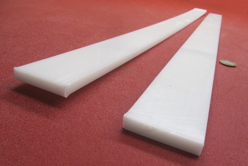 Hdpe White Bar 3/8″ (.375″) Thick x 2.00″ Wide x 36″ Long, 2 Units, 6 Ft Total