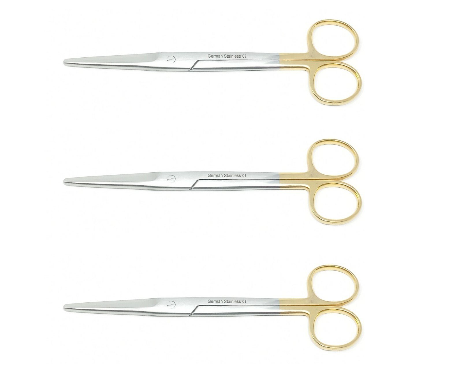 3 German TC Super Cut Mayo Dissecting Scissors Straight 5.5″ Surgical Instrument