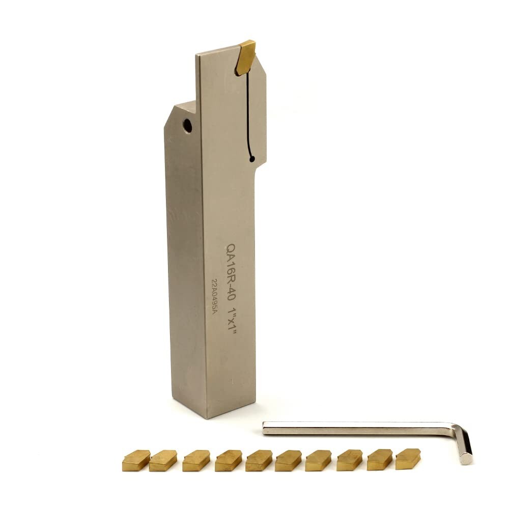 1″x1″Shank Heavy Duty Indexable Lathe Grooving Parting Cut-Off Holder with 10