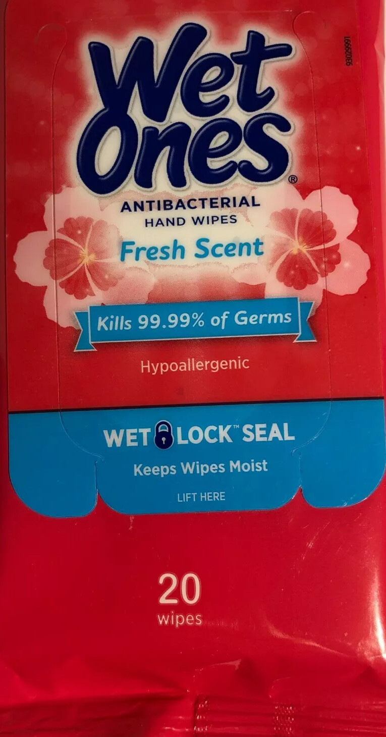 Wet Ones Hand Wipes 20 pcs pk New Ship24HRS