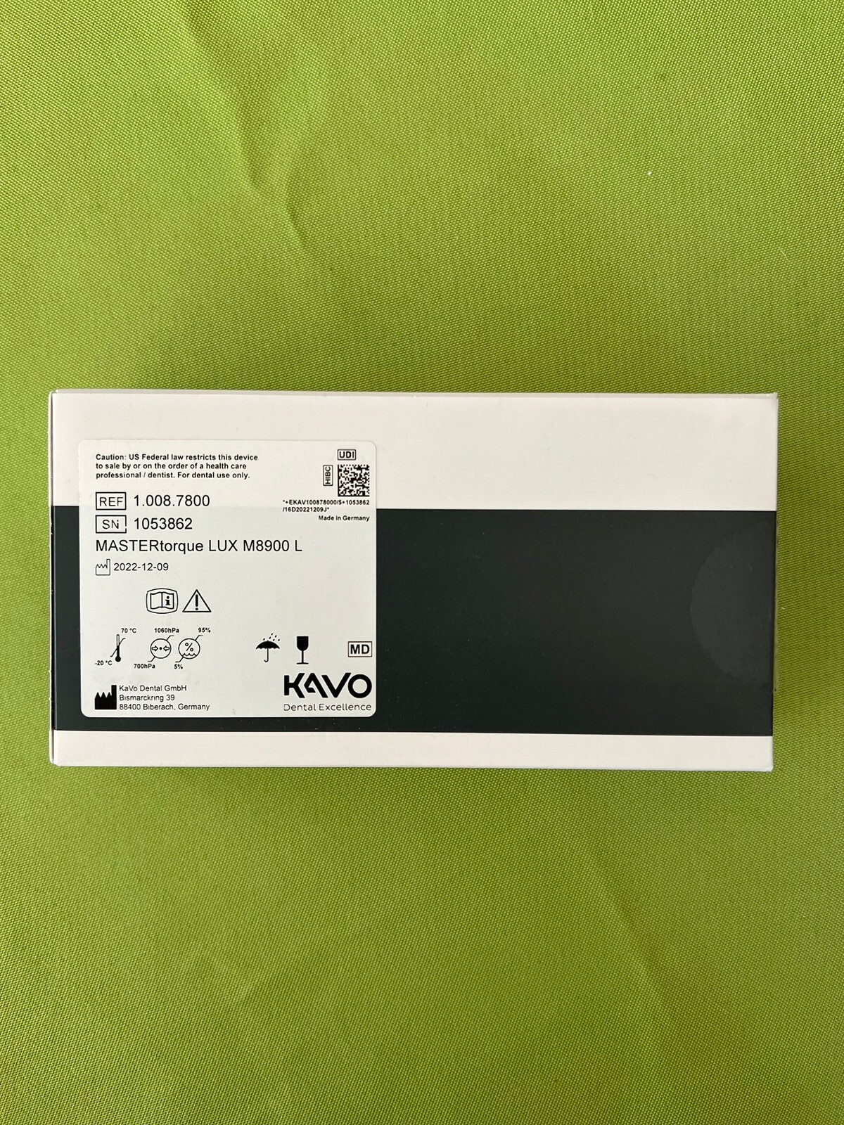 AUTHENTIC Kavo MASTERtorque LUX M8900 L Handpiece -NEW IN UNOPENED BOX