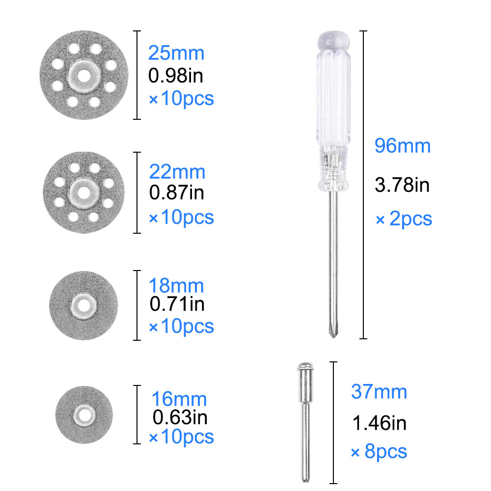 50 x Diamond Cutting Wheel For Dremel Rotary Tool Die Grinder Metal Cut Off Disc
