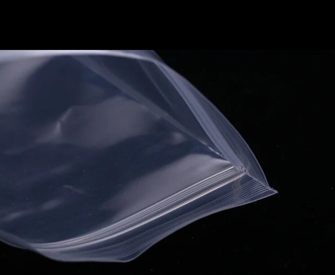 500/PCS White Block 5″x8″ Clear Reclosable Seal Bag Plastic Zip Lock Bags 2Mil