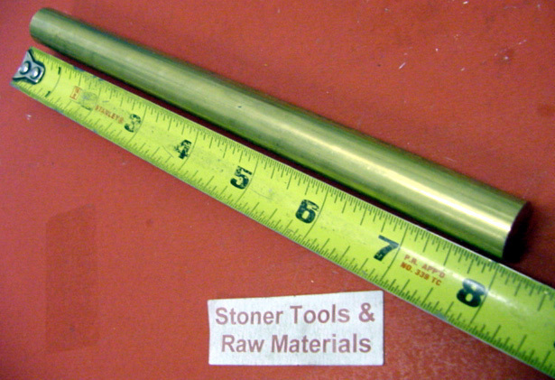 3/4″ C360 BRASS ROUND ROD 8″ long Solid .750″ New Lathe Bar Stock H02 1/2 Hard