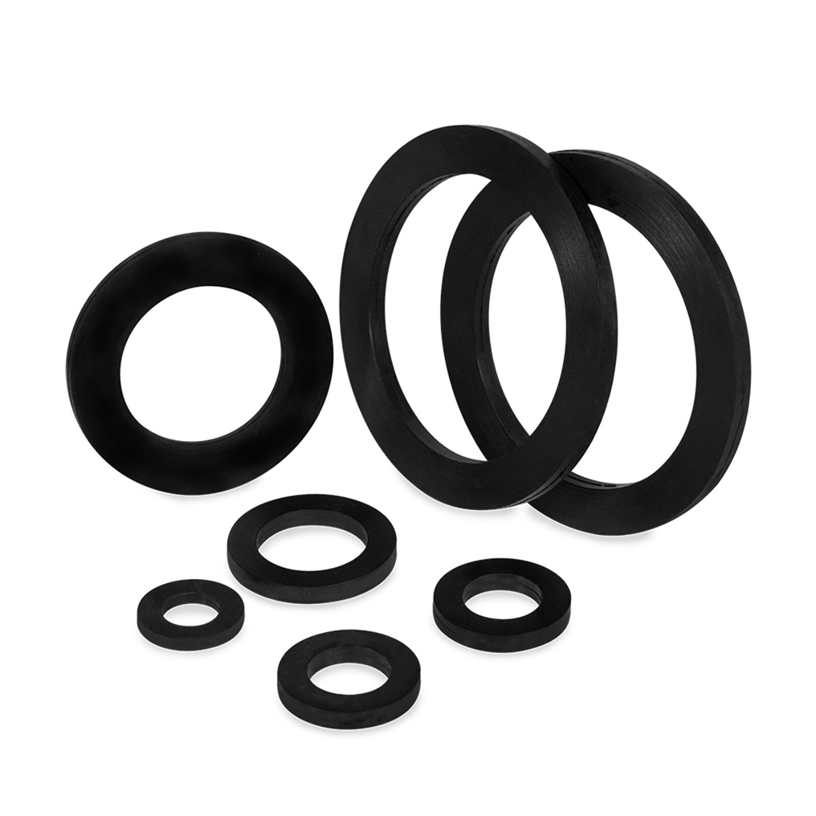 Solid Nitrile NBR Rubber Flat Washer O-Ring Gasket Water Seal BSP 1/8″ 1/4″~ 2″