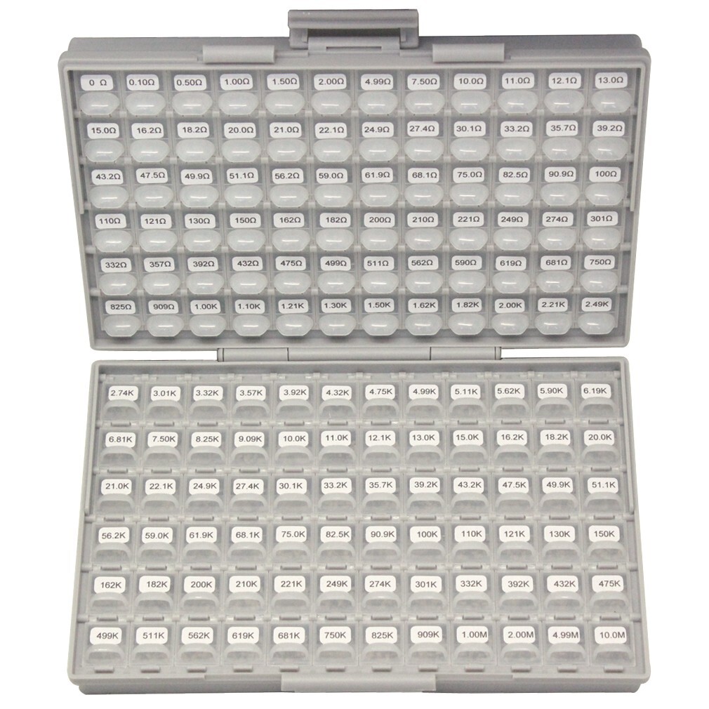 AideTek 1206 Size SMD SMT 1% Sample Resistor Kits 144 Values 100PCS R1206 USA