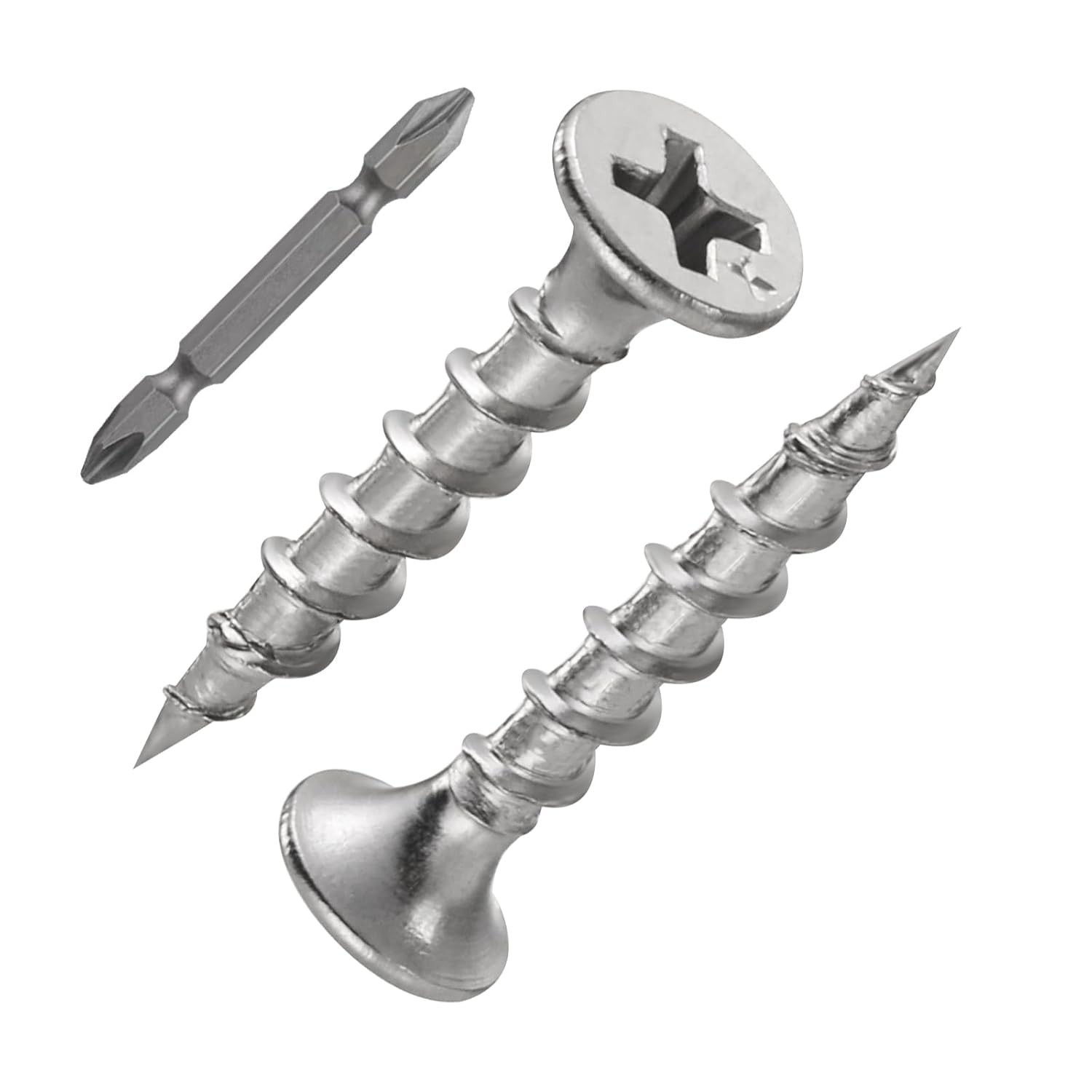 1 pounds#8X1″410 Stainless Steel Fastener Drywall Screws-Phillips with coarse…