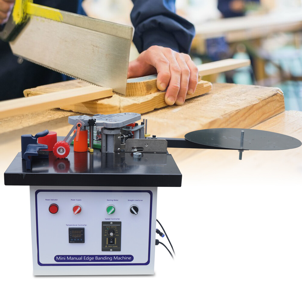 Woodworking Edge Bander Machine Self Cutting Double Gluing Edge Banding Machine
