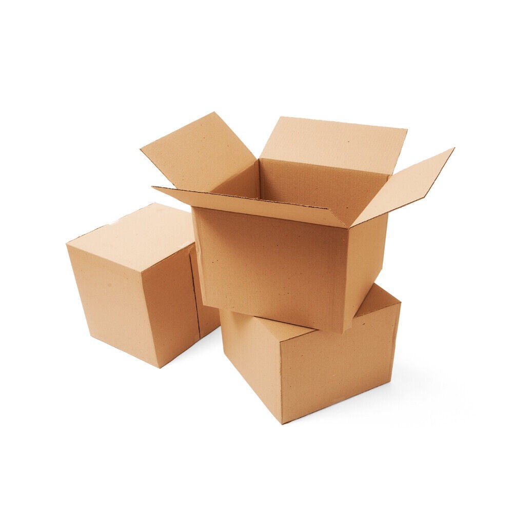 5 14x12x6 Kraft Brown Corrugated Shipping Boxes Multi-Depth 32 ECT Single-Wall
