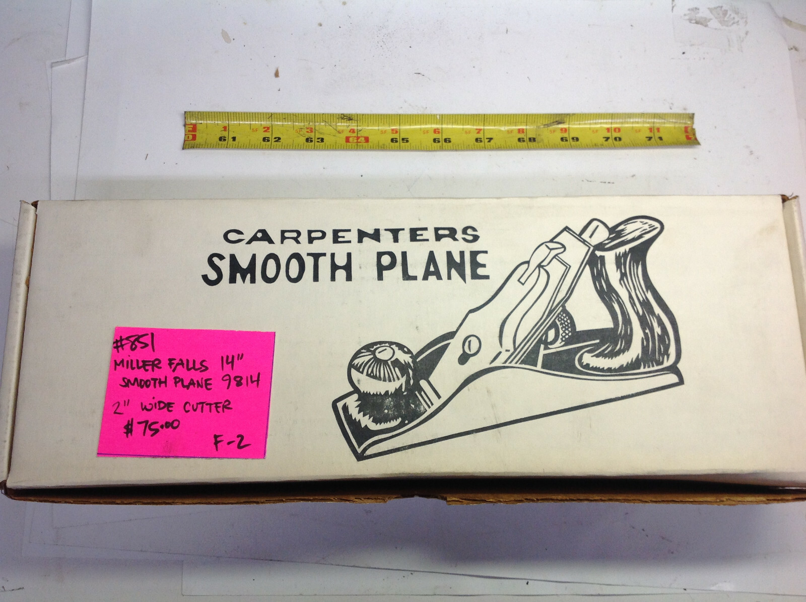 Wood Hand Plane 14” Miller Falls 9814# 851-F-2