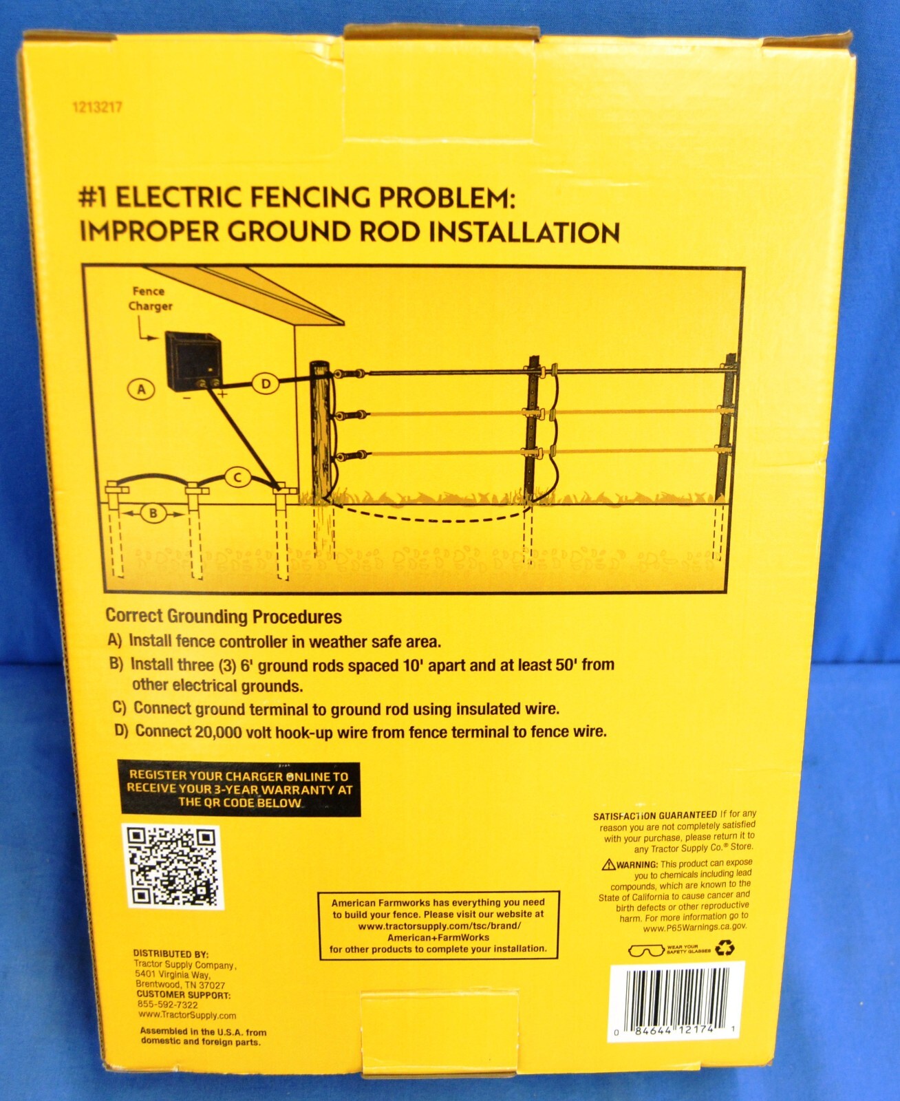American Farm Works Electric Fence Controller 60 Miles NEW IN ORIGINAL PACKAGE
