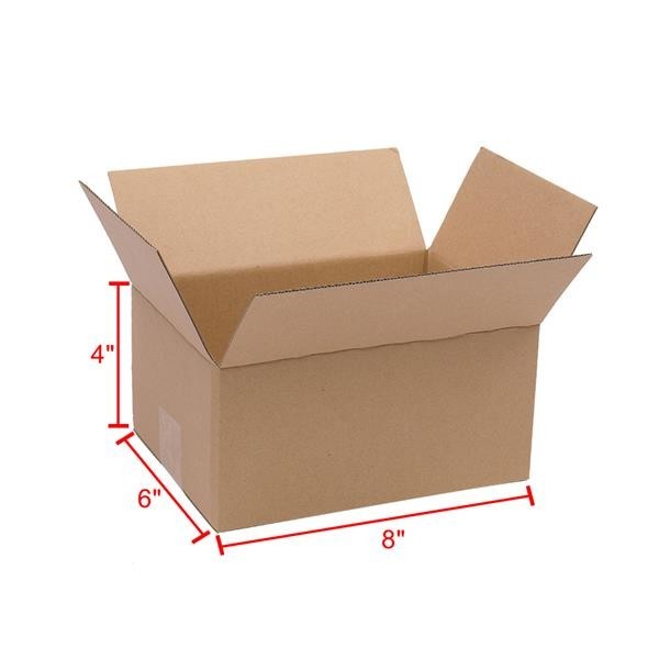 100 8x6x4 Cardboard Paper Boxes Mailing Packing Shipping Box Corrugated…