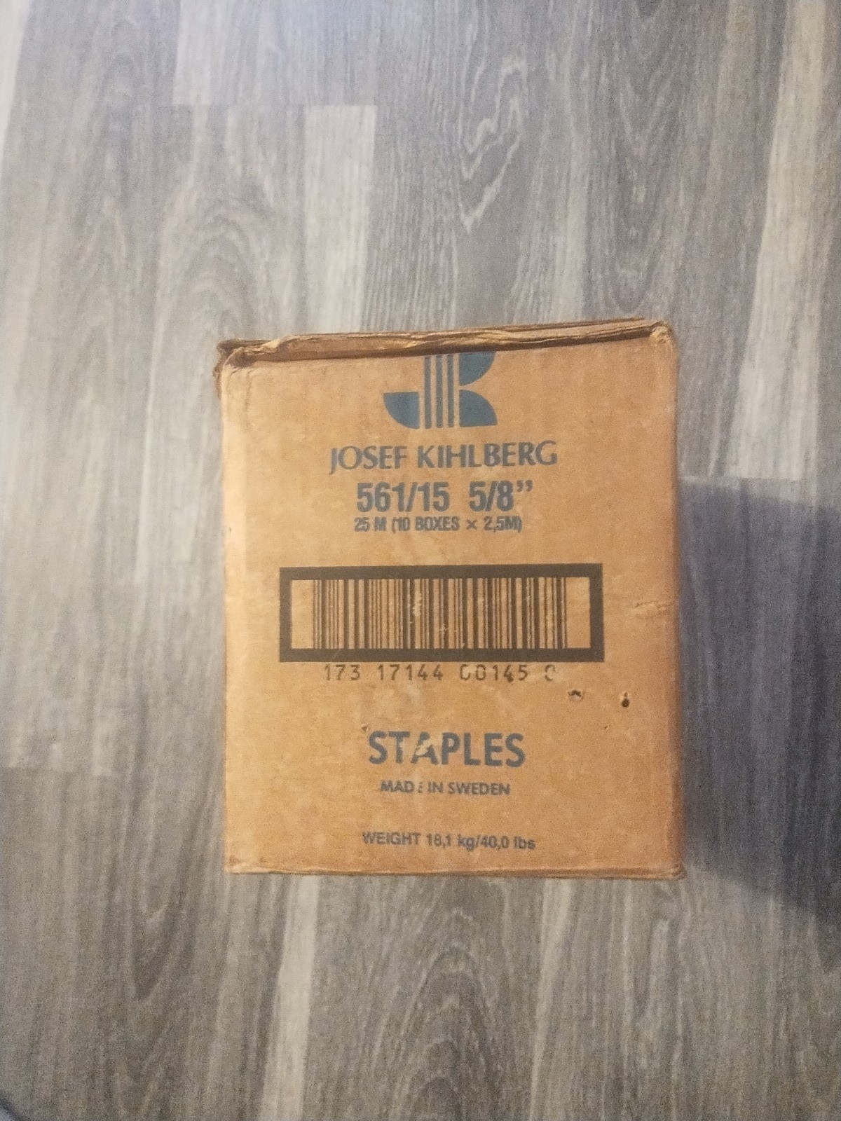 Josef Kihlberg JK 561-15 case of (10) Boxes of 2,500 each. Total of 25,000