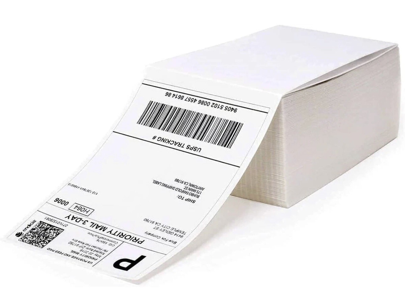 500Pack 500 4×6 Thermal Shipping Labels Foldable Any Prints Thermal LabelmPaper