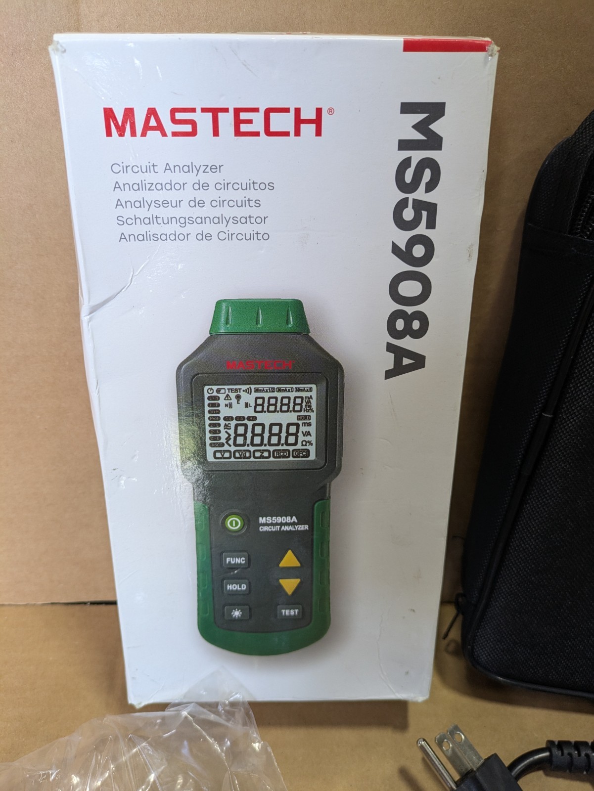New Mastech MS5908A Circuit Analyzer AC 100-240V RMS US Model Plug Electric