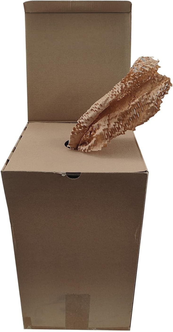 Viecam Eco-Friendly Honeycomb Packing Paper – 15″ x 1700′ with Easy Dispense Box