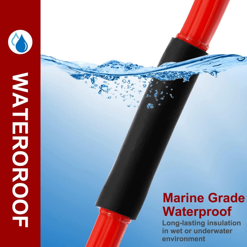 55 ft Dual Wall Adhesive Glue Lined Φ1/4″ (6.4mm) Heat Shrink Tubing 3:1 Ratio