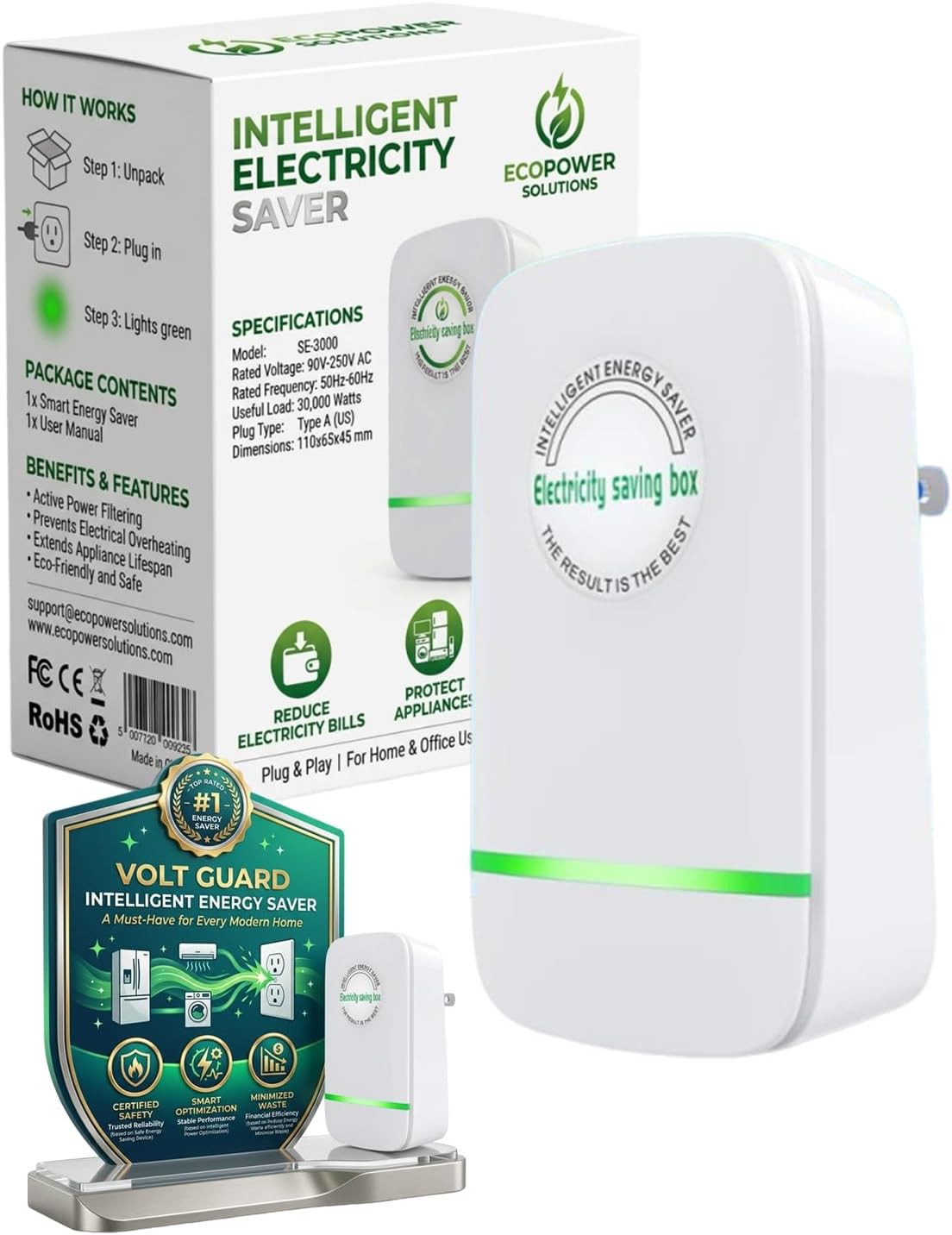 Electricity Saving Box Energy Power Savings Device to Reduce Electric Bill Power