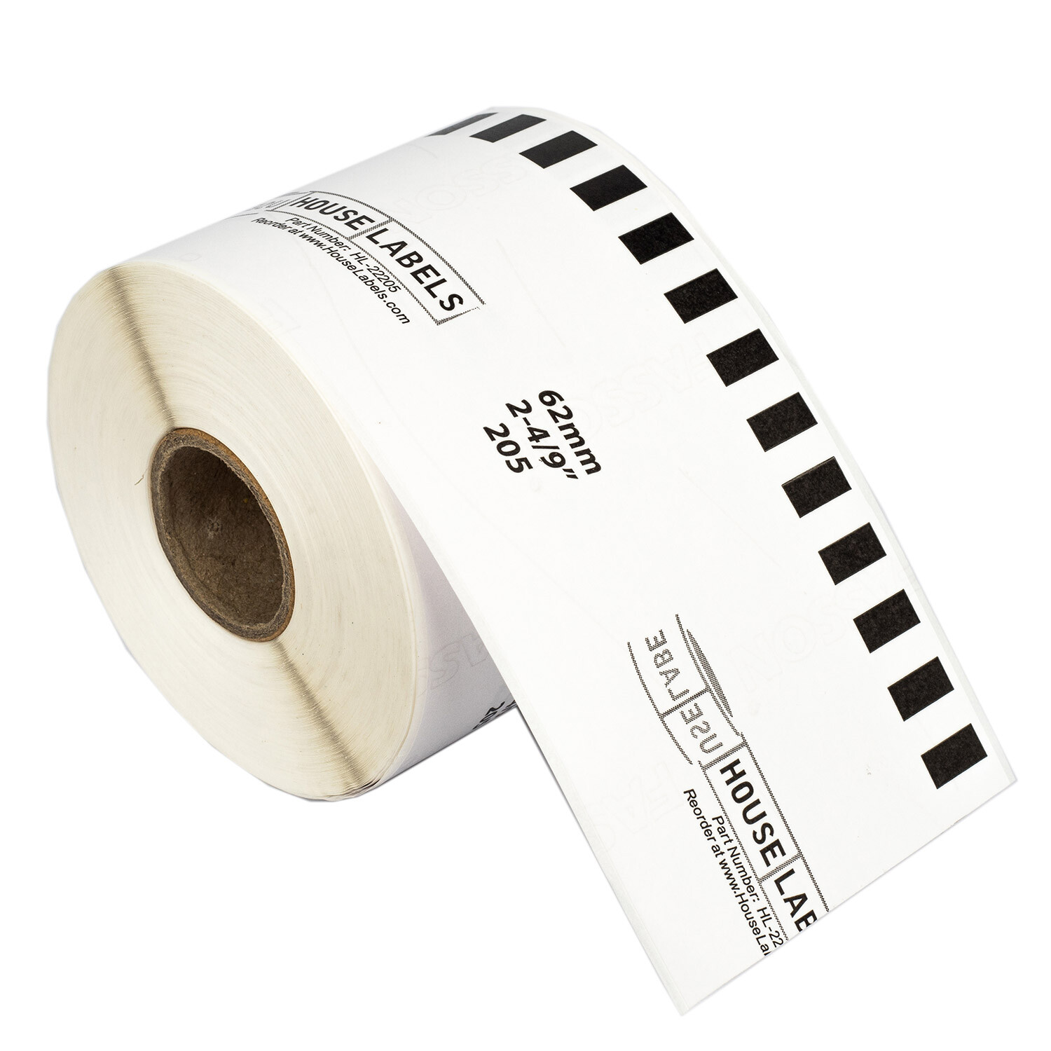 Non-OEM Fits BROTHER DK-2205 Continuous Labels – (6) Rolls of 100′ + (1) FRAME