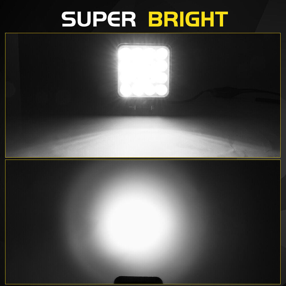 4PCS LED Work Lights for Caterpillar John Steers Excavator Forklift Loader Grane
