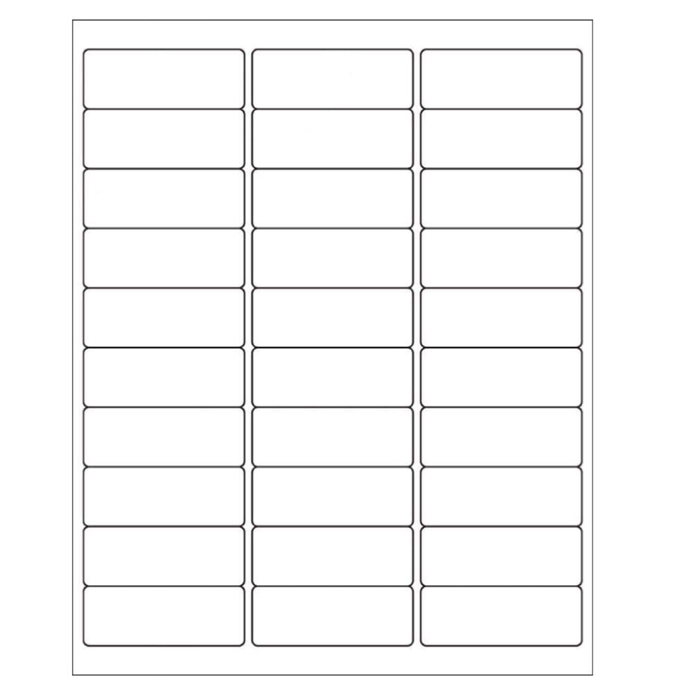 1″ x 2 5/8″ Address Mailing Labels Sheet FBA SKU Labels 30/sheet 30 UP Adhesive