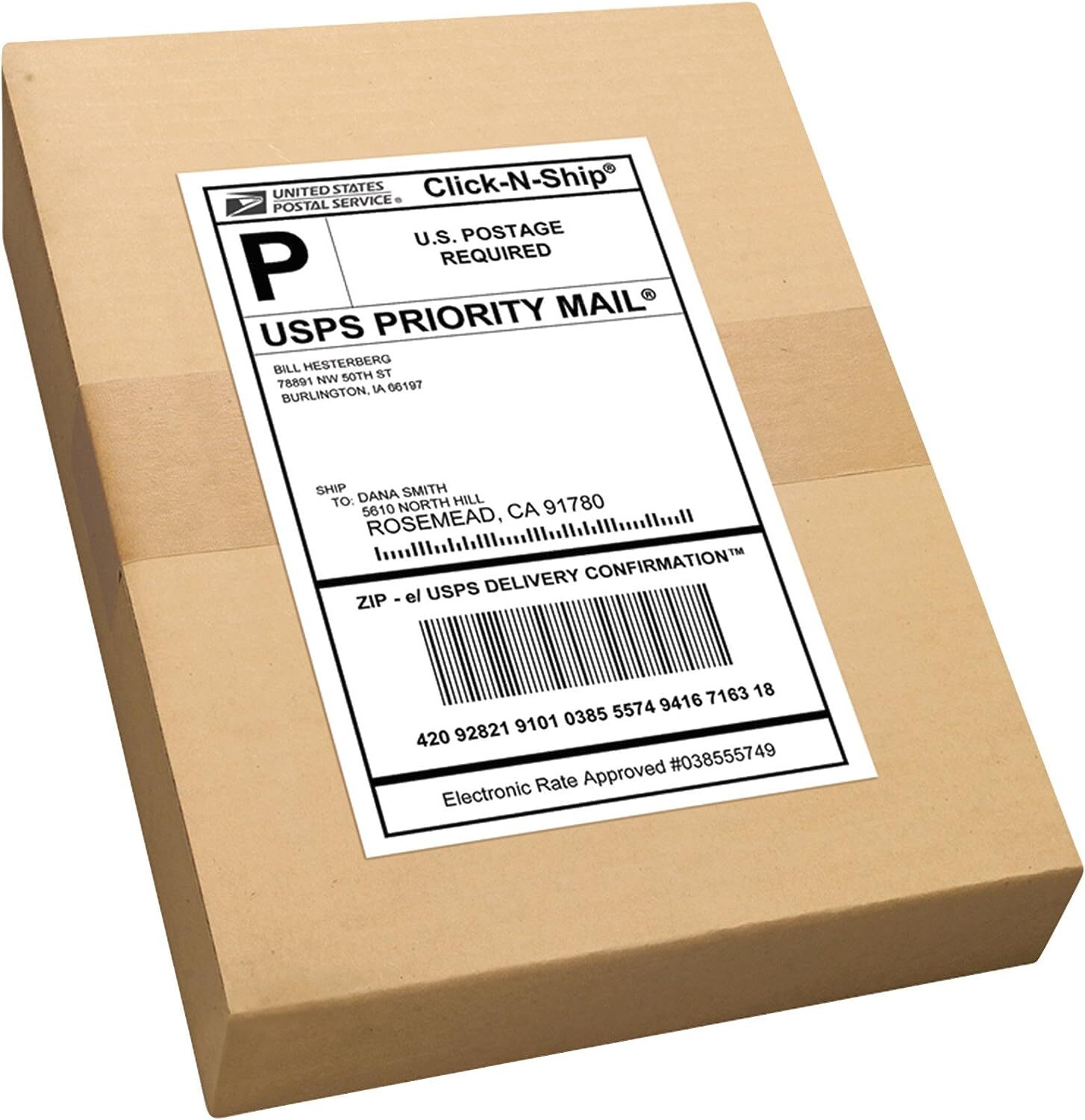 1000-4000 Premium 8.5X 5.5″ Half Sheet Self Adhesive Shipping Labels 2 Per Sheet