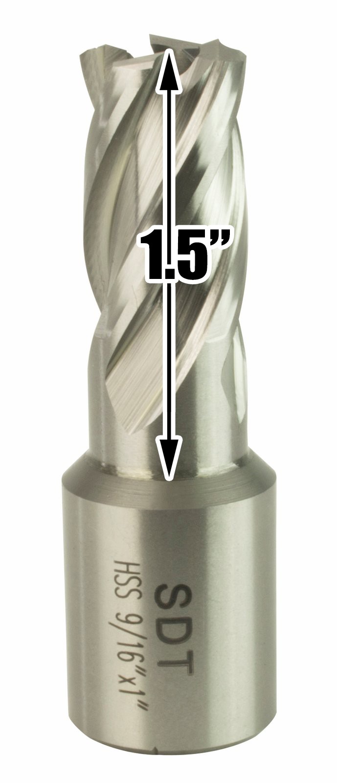 Steel Dragon Tools® 9/16″ x 1″ HSS Annular Cutter with 3/4″ Weldon Shank