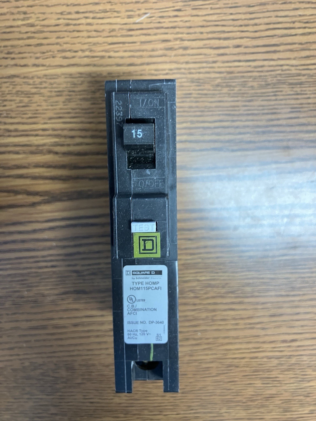 Square D HOM115PCAFI 1 P 15 A 120v Arc Fault New In Box Lot of (3)