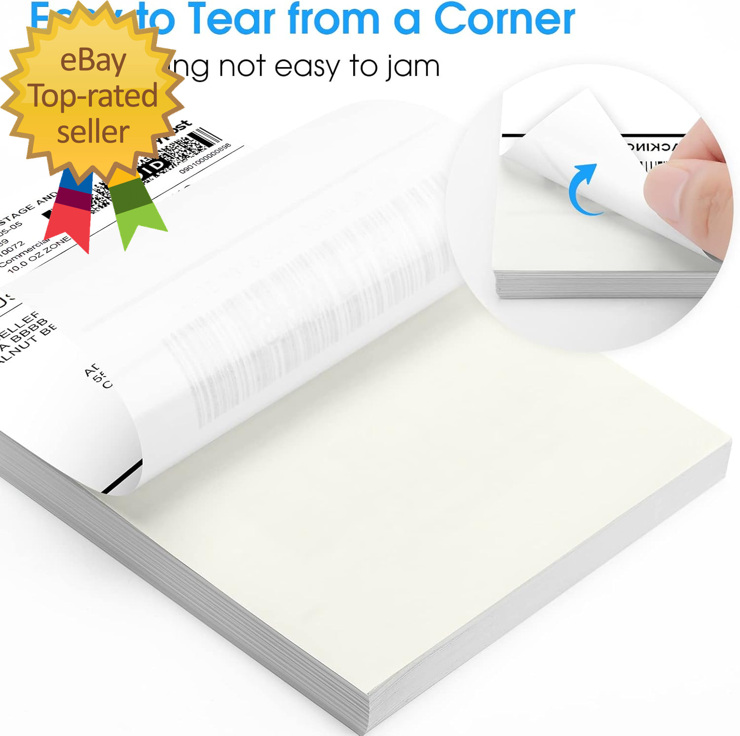 4X6 Inch Shipping Address Labels For Inkjet or Laser Printer USPS mail
