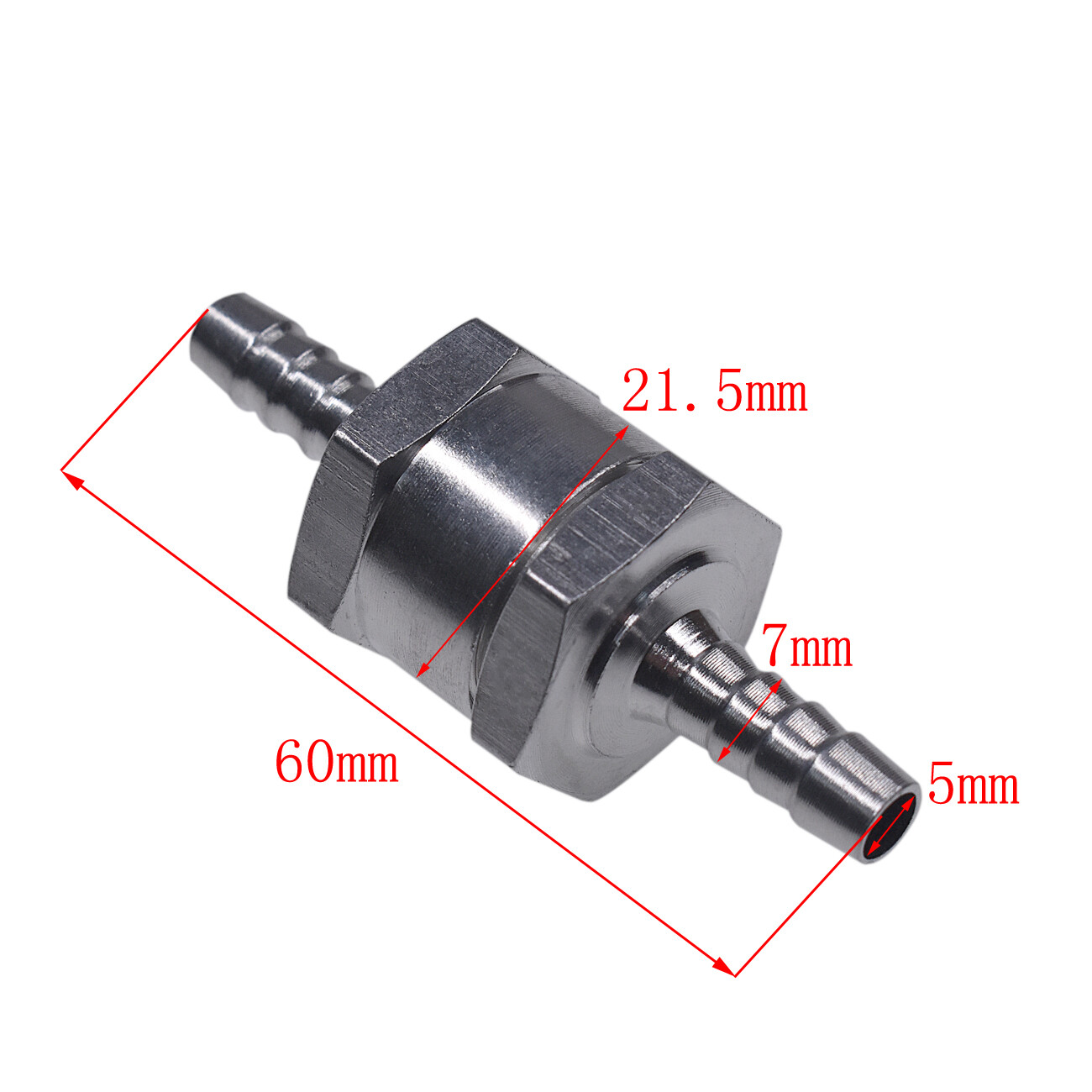 3 PCS 6MM Non-Return One Way For 1/4 Inch Air Fuel Oil Check Valve Diesel Gas
