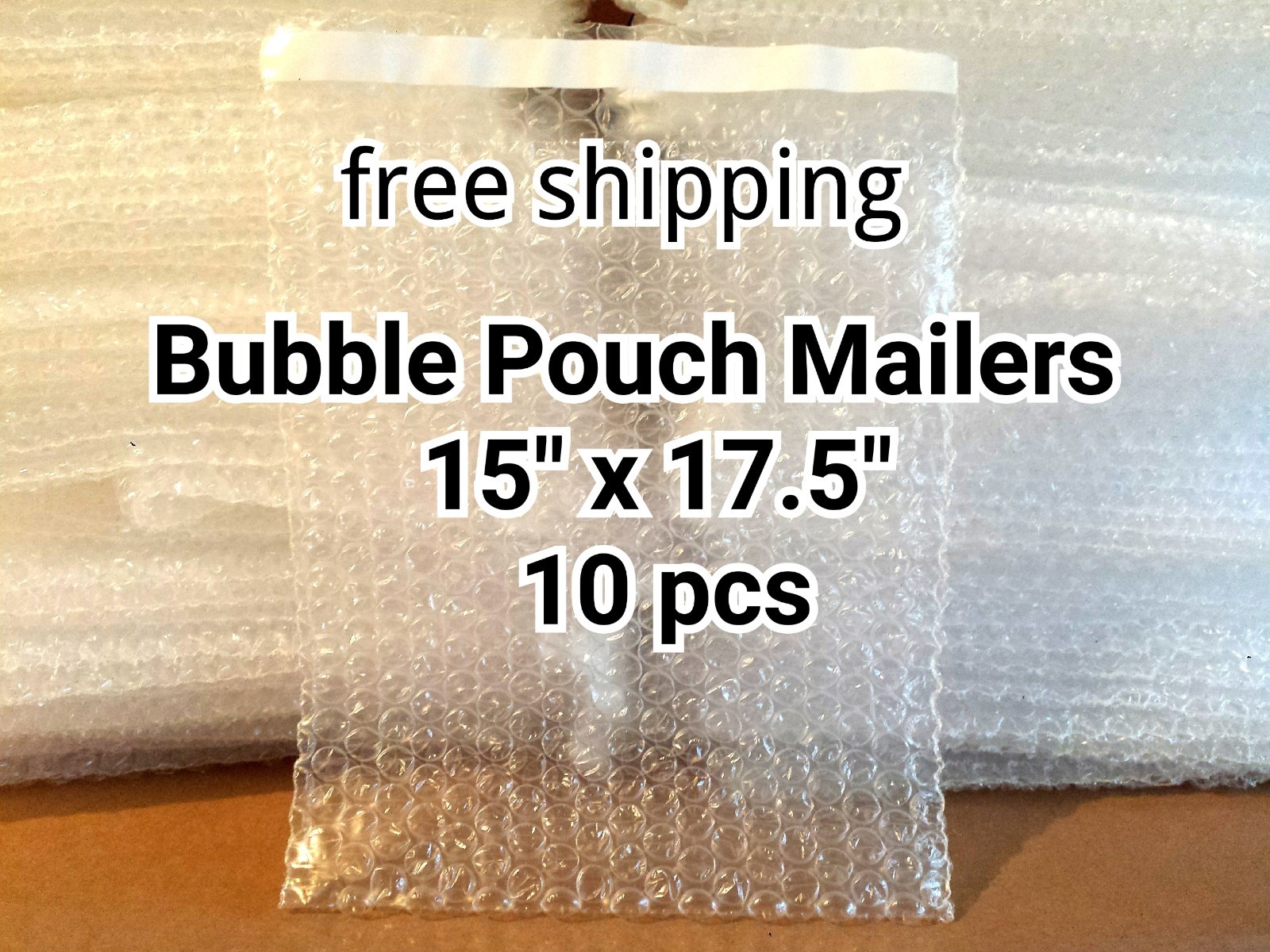 10X 15″ x 17.5″ BUBBLE OUT BAGS POUCHES SELF SEAL MAILERS BAGS CLEAR