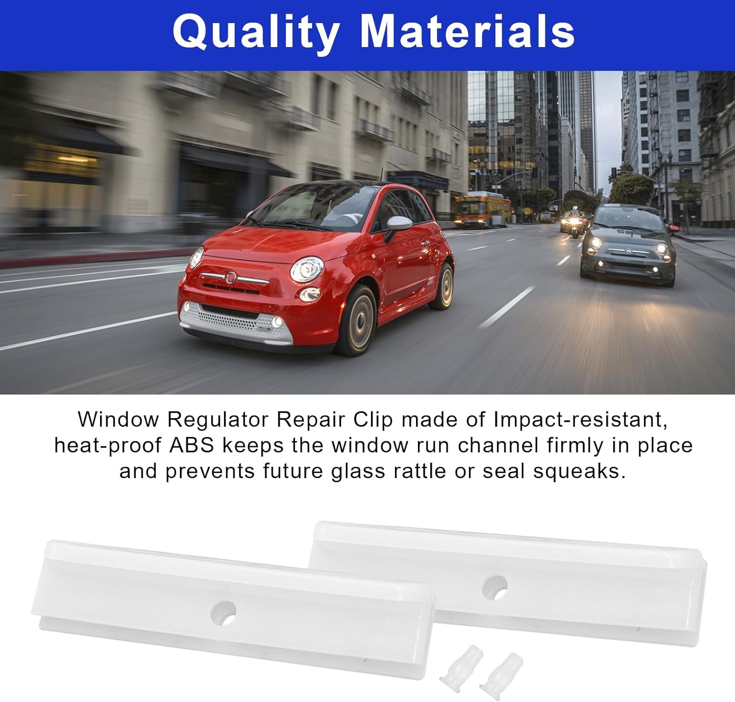 Door Window Regulator Glass Run Channel Track Guide Clip Compatible with Fiat 12