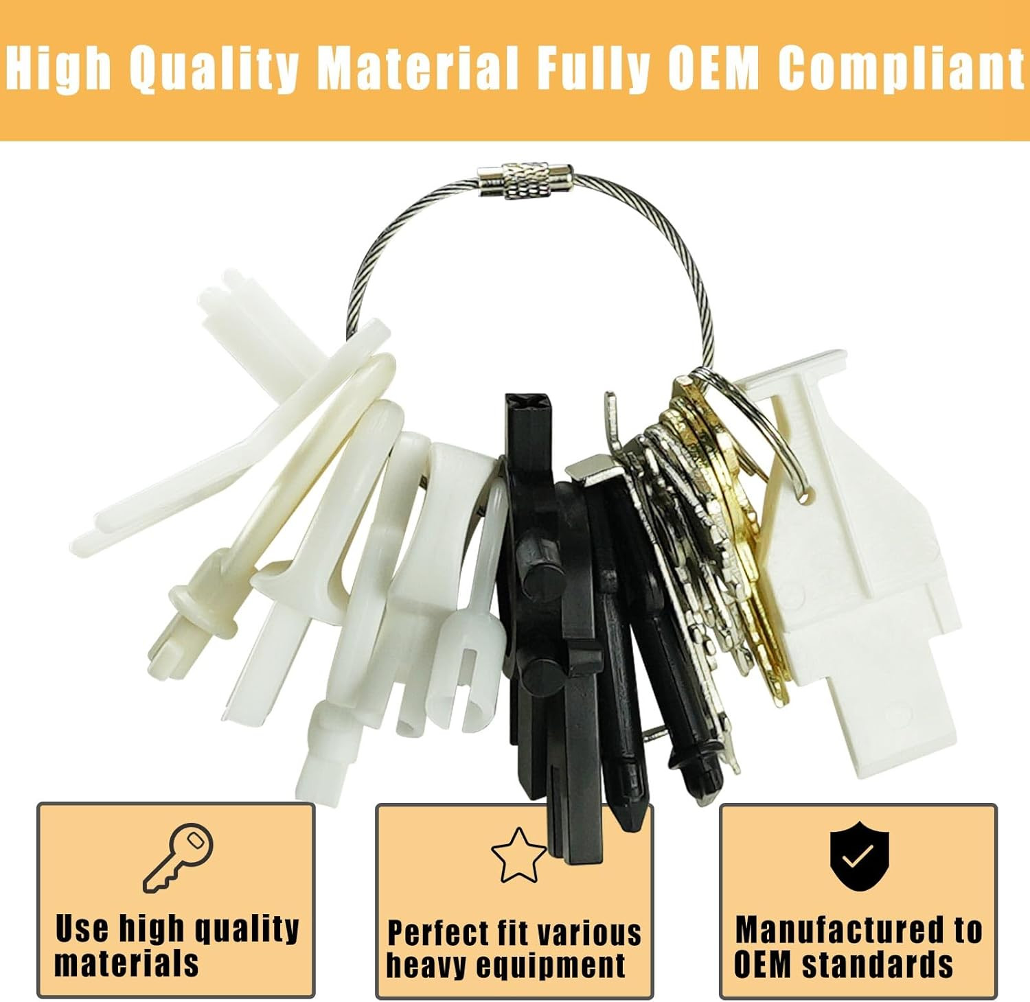 21-Piece Dispenser Key Set for Various Paper Towel & Soap Dispensers