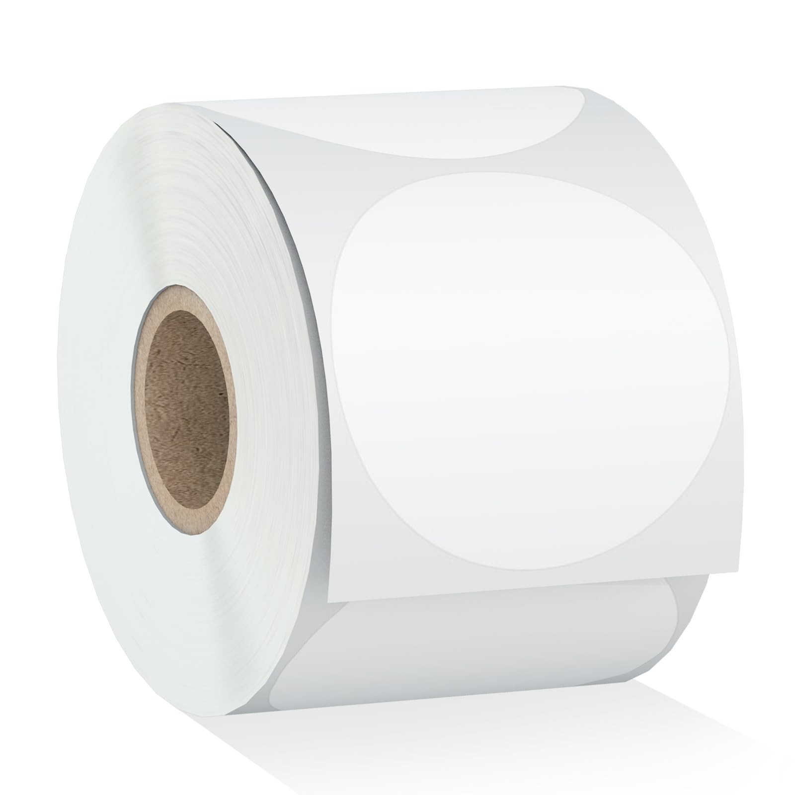 Misofuki 2″ 750 Labels White Circle Direct Thermal 2 inch (Diameter), C-1-wh