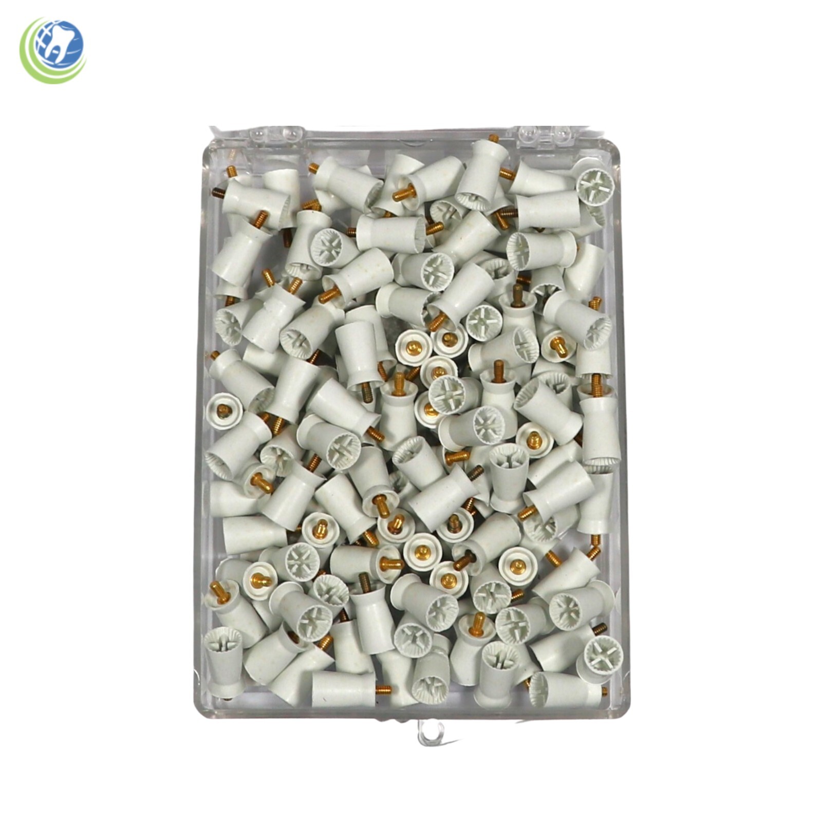 Dental Polishing Prophy Prophylaxis Cups Screw On Webbed Silicone 144pc/Box