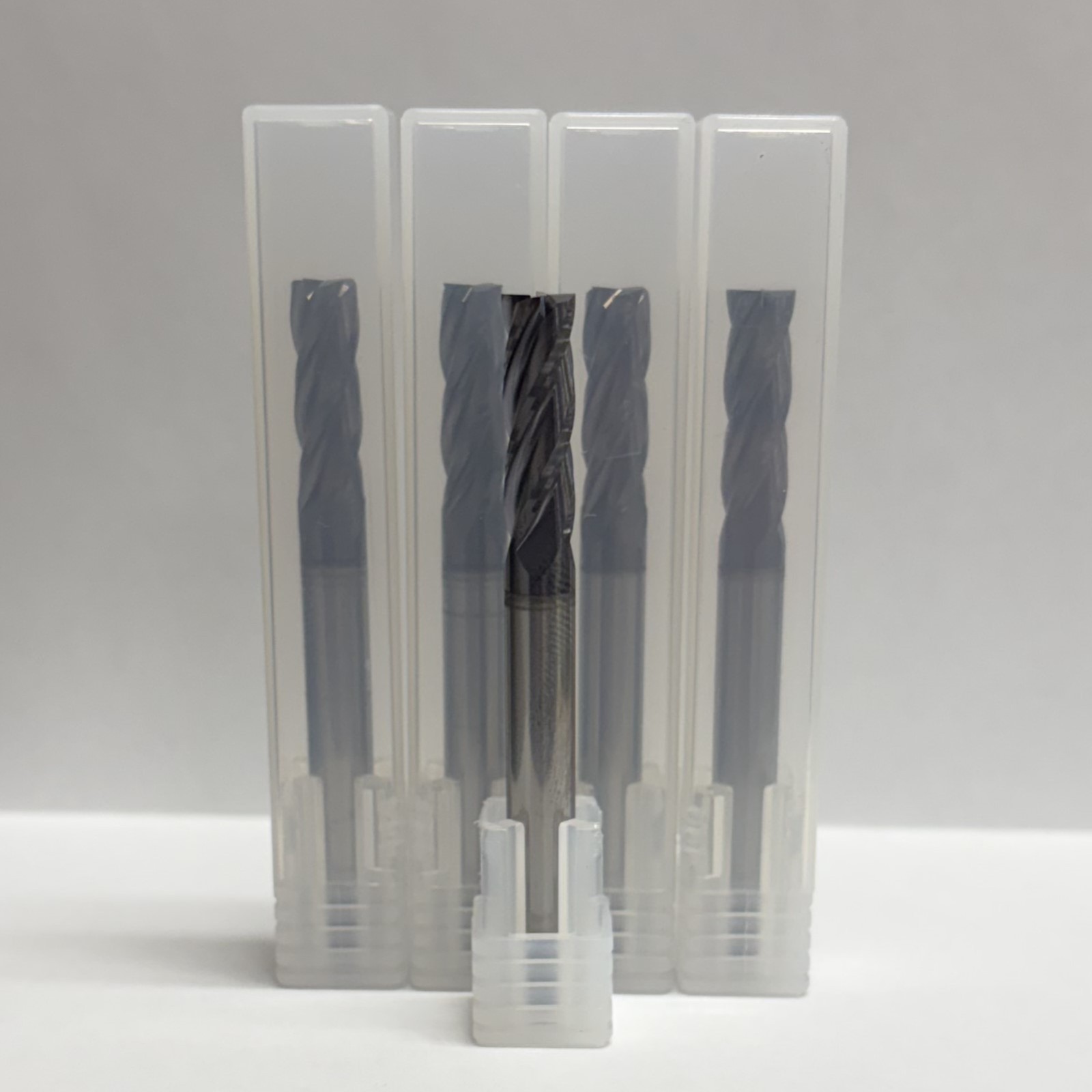 5 PCS 1/4″ 4 FLUTE CARBIDE END MILL – TiALN COATED