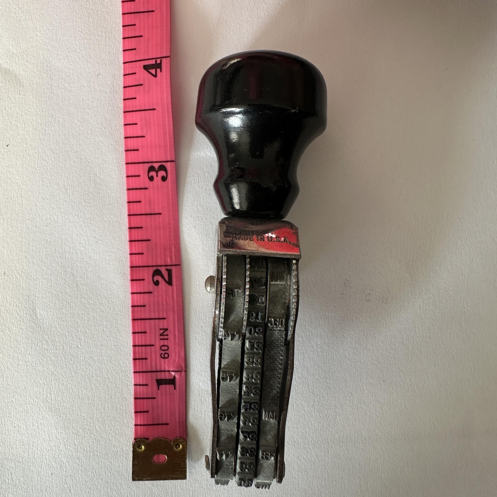VTG Pullman 3-Band Adjustable Date Number Rubber Stamp Made In USA 1967-78 RARE